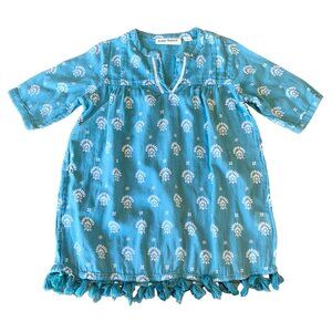 ROLLER RABBIT Swim Cover Up Girls 2 2T Lightweight Cotton Tunic Dress Beach Pool